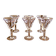 Vintage bistro glasses known as "deceivers" or "thieves" (set of 6)