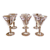 Vintage bistro glasses known as "deceivers" or "thieves" (set of 6)