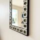 Ceramic and wrought iron mirror 1950