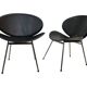 Vintage dining chairs set of four Italy 1990's Design in Black