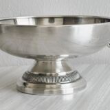 Silver-plated metal footed bowl
