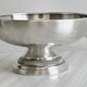 Silver-plated metal footed bowl