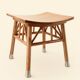 Mango wood stool Louis Barthelemy
