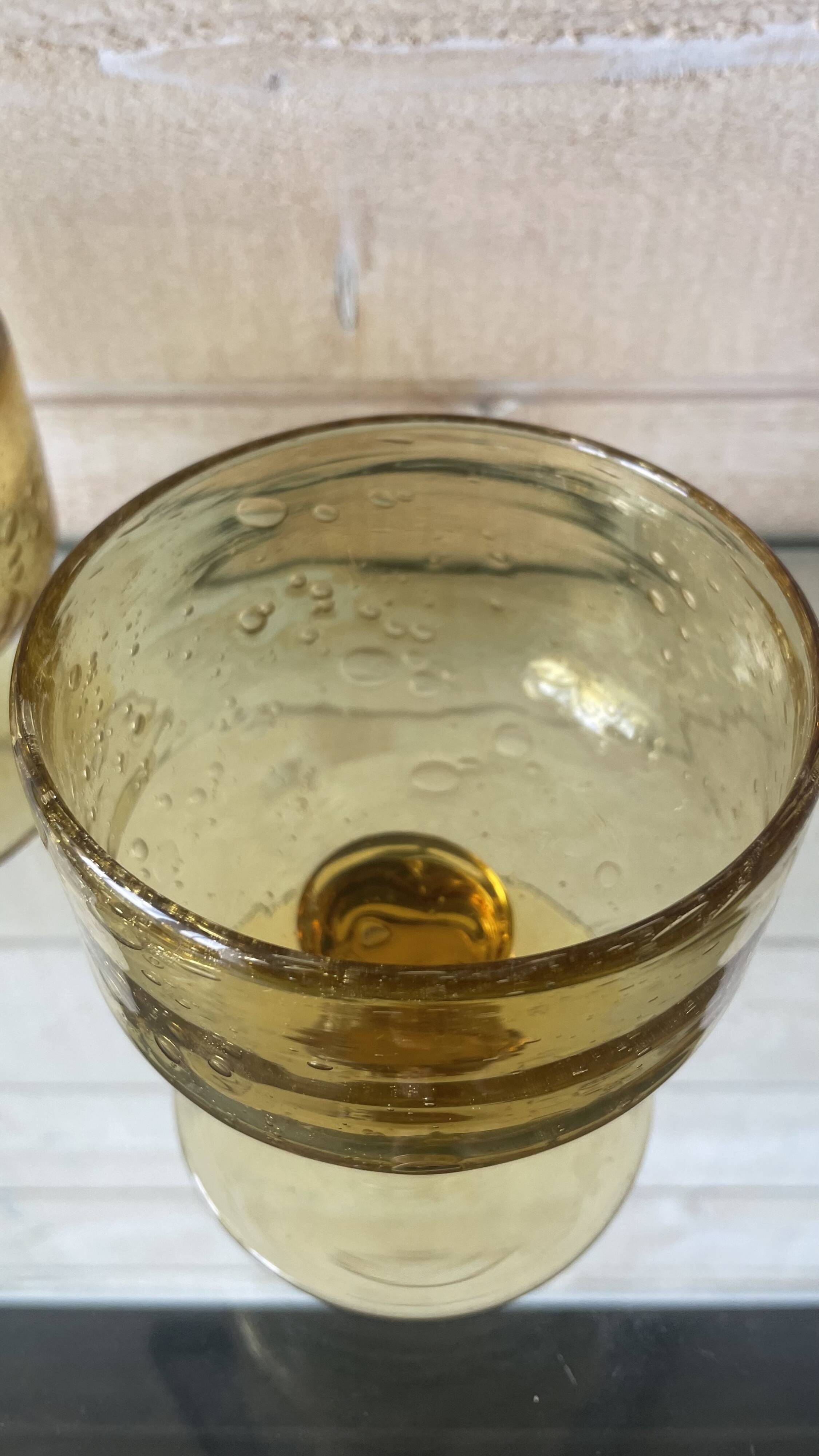 Blown glass Biot cups