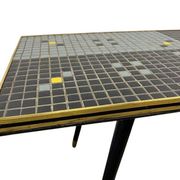 Table basse vintage mosaïque / table d'appoint / table à carreaux