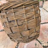 Vintage wicker demijohn