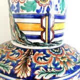 Vase earthenware of Desvres 49cm