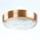Copper And Bohemian Glass Ceiligh Lights, Czechoslovakia, 1970s