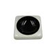 Space age black and white ceramic ashtray / vide poche, Italy 1970s