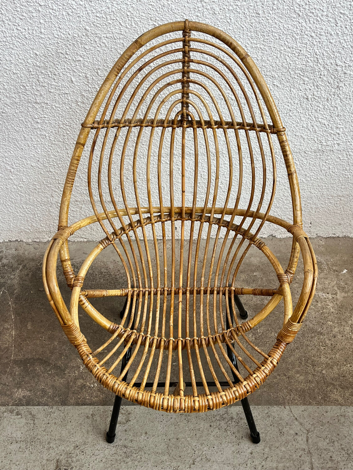 Rattan armchair