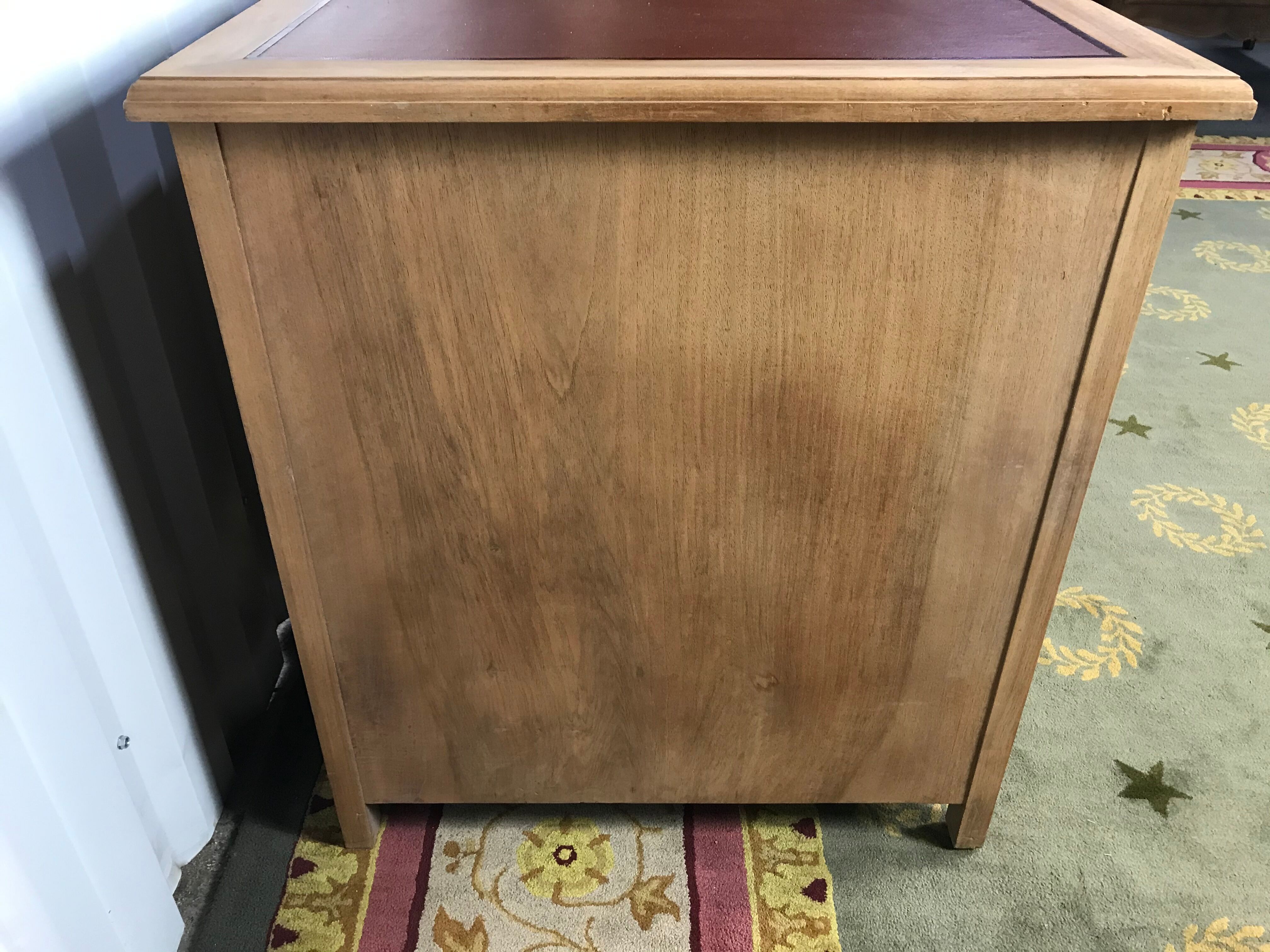 Art Deco administrative office with restored solid walnut coffers