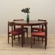 Round rosewood table, Danish design, 1960s, manufacturer: Gudme Møbelfabrik