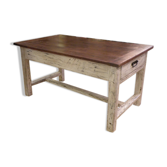 Table de ferme XlXeme, en merisier