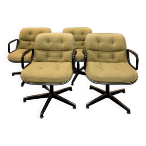 Lot de 4 fauteuils style - charles