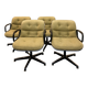 Lot de 4 fauteuils style Charles Pollock pour Knoll