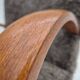 1960s, completely reupholstered Danish art deco armchair, genuine sheepskin "Wellington".
