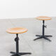 Friso Kramer two cirkel Ahrend swivel stools, 1960s