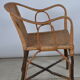 Rattan armchair and adult scoubidou