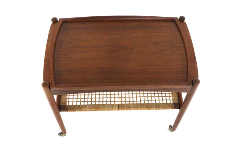 Poul Hundevad trolley with removable tray - mid century modern - danish