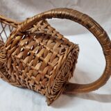 Rattan bottle holder from 1980