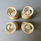 Set of 4 stoneware coffee cups
