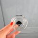 Set of 4 mini ashtrays Poker Set Bormioli Rocco in glass