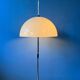 Vintage Dijkstra mushroom floor lamp with white acrylic glass shade.