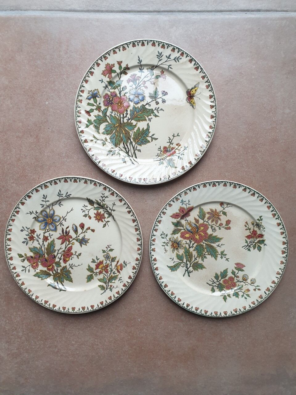 Plates Sarreguemines model "Madras"
