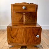 Art Deco veneer bedside table 30s