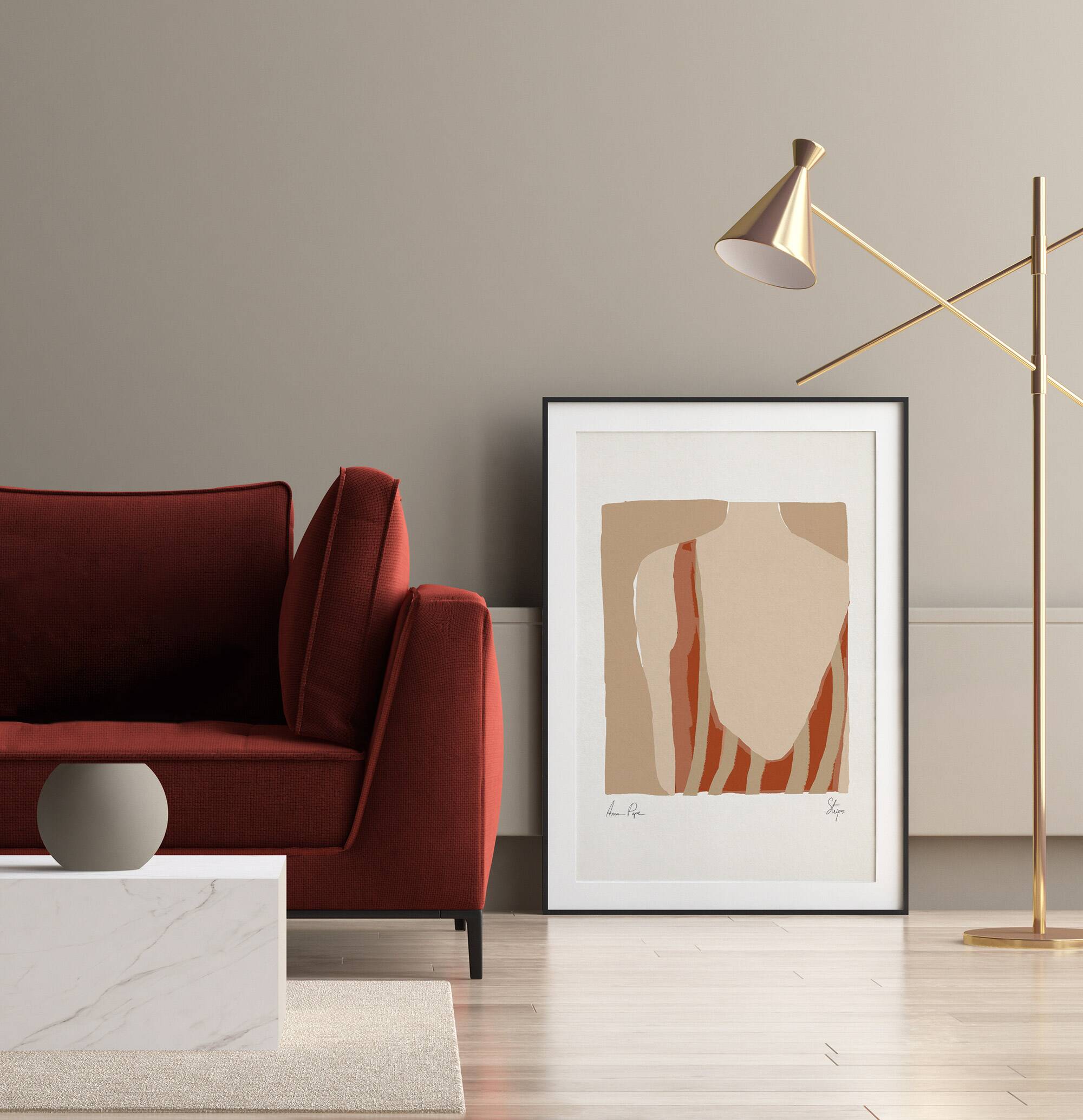 Female figure giclee art print, 50x70cm