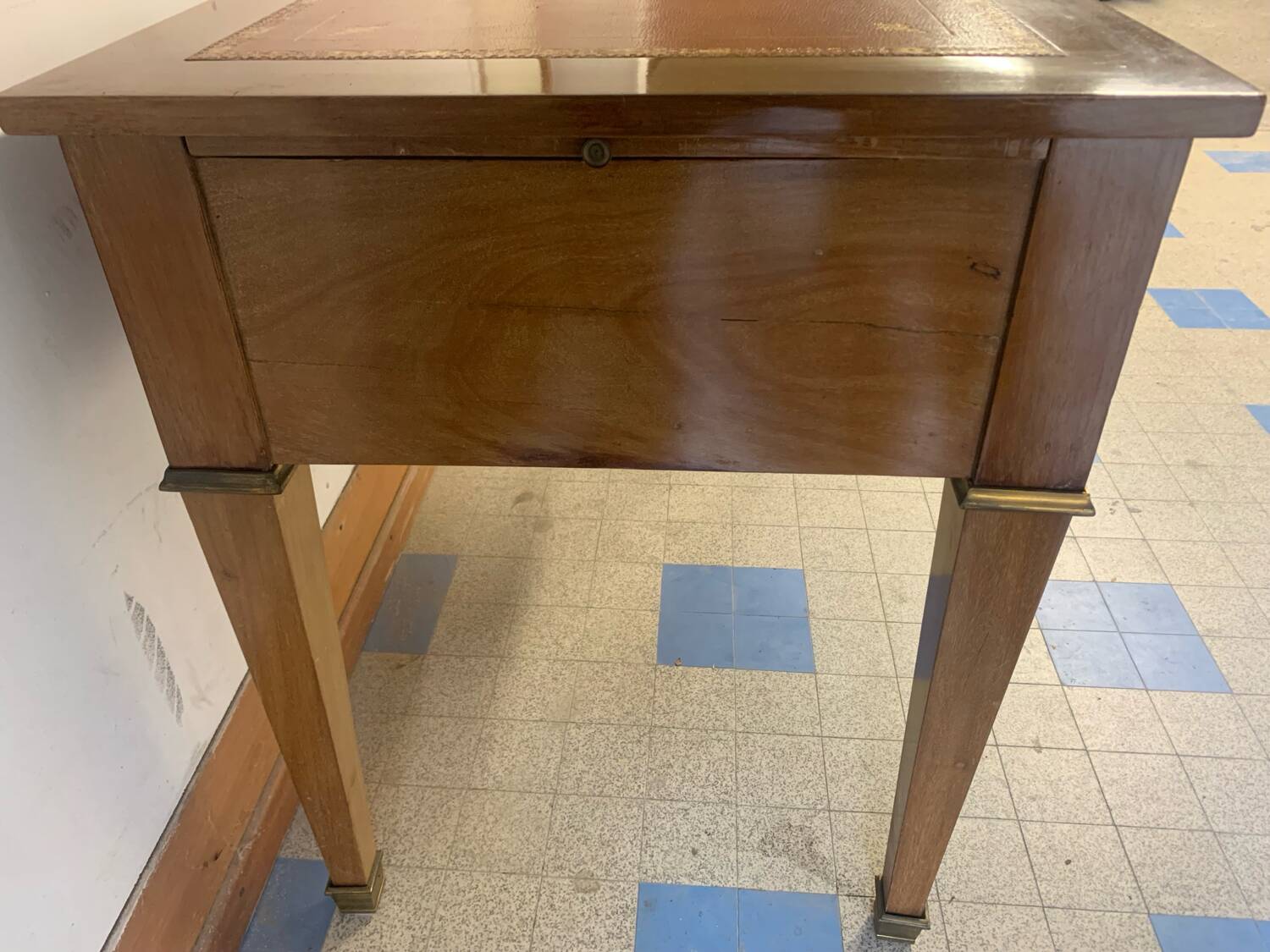 Louis XVI style mahogany desk