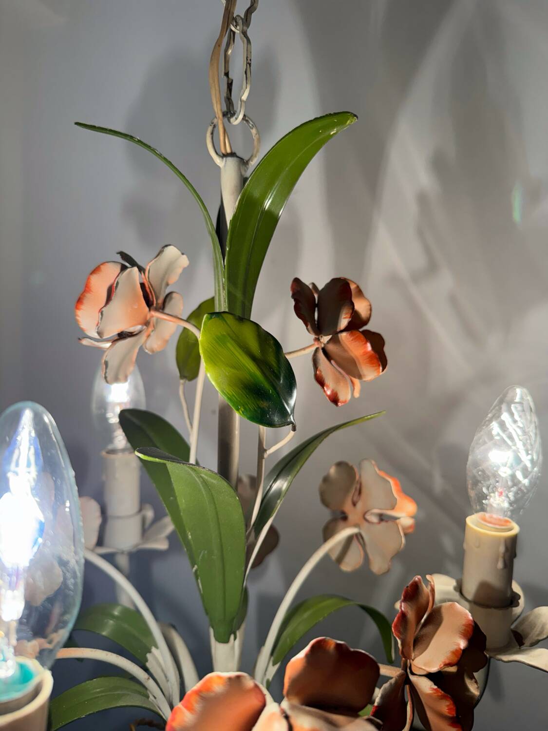 70s floral chandelier