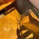 Chromed metal and smoked glass coffee table, 1980s.