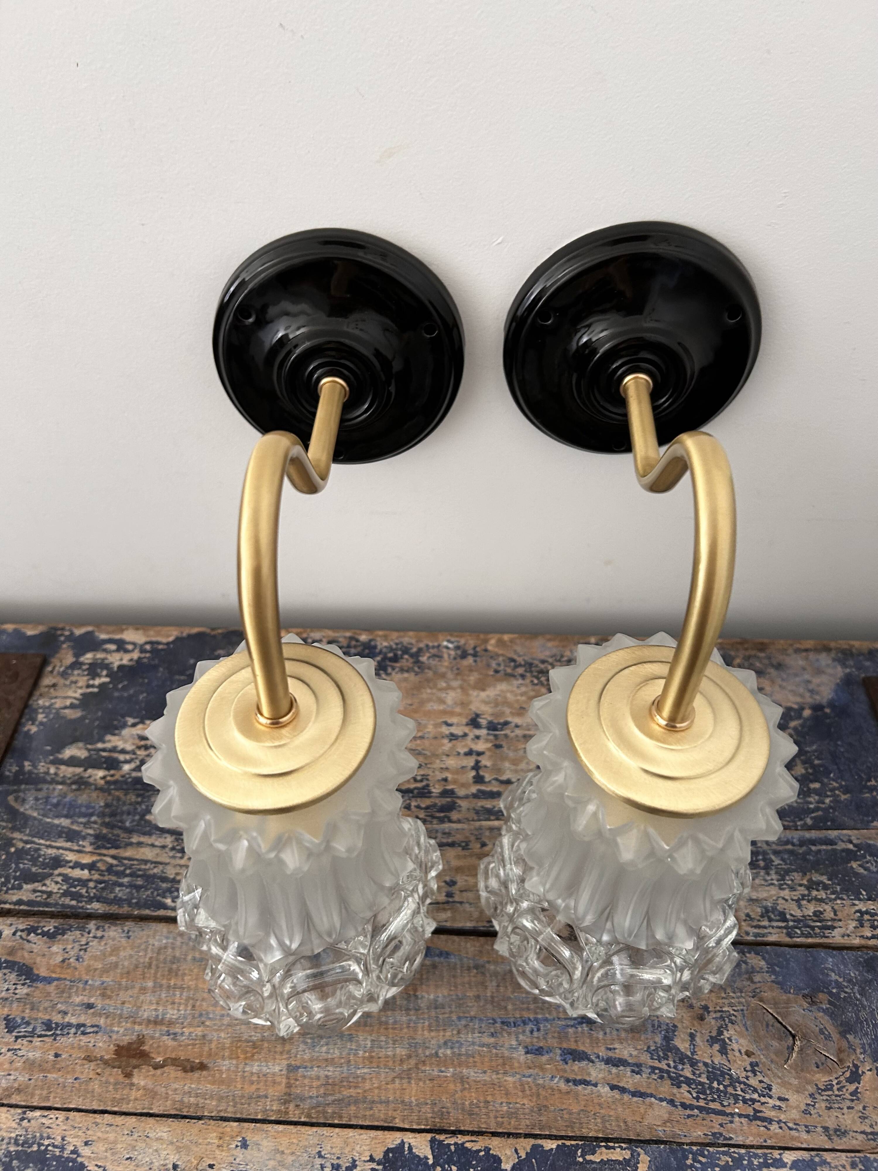 Pair of Art Deco wall lights