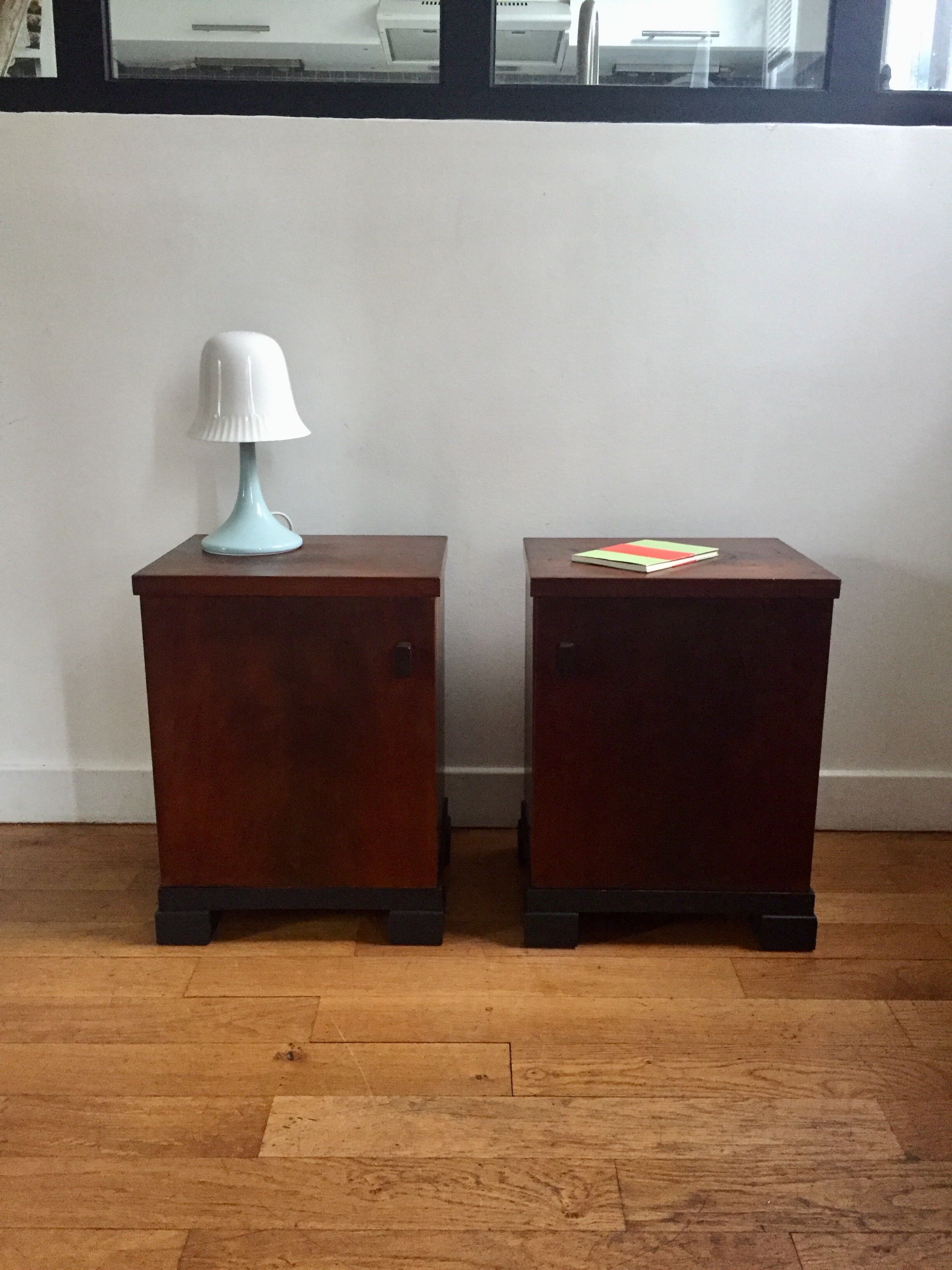 Pair of art deco nightstands