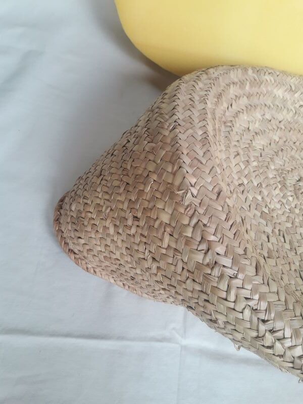 Couffin berceau bébé paille osier vintage