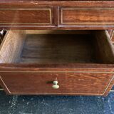 Secretary in mahogany and mahogany veneer Louis XVI era