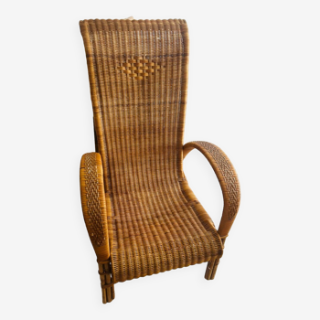 Rattan armchair