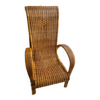 Rattan armchair