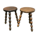 Pair of farm stools