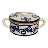 Blue and white ceramic candy dish/jewelry box