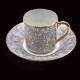Set of 6 multicoloured moka cups in Limoges fine porcelain.