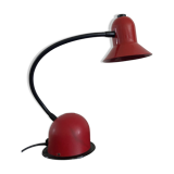 Stilplast red desk lamp made in italy 80's