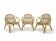 Set of 3 Retro Armchairs with Table, Alan Fuchs, 1960s, Czechoslovakia