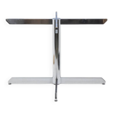 Roche Bobois Marble and chromed metal table. Circa 1970