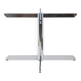Roche Bobois Marble and chromed metal table. Circa 1970