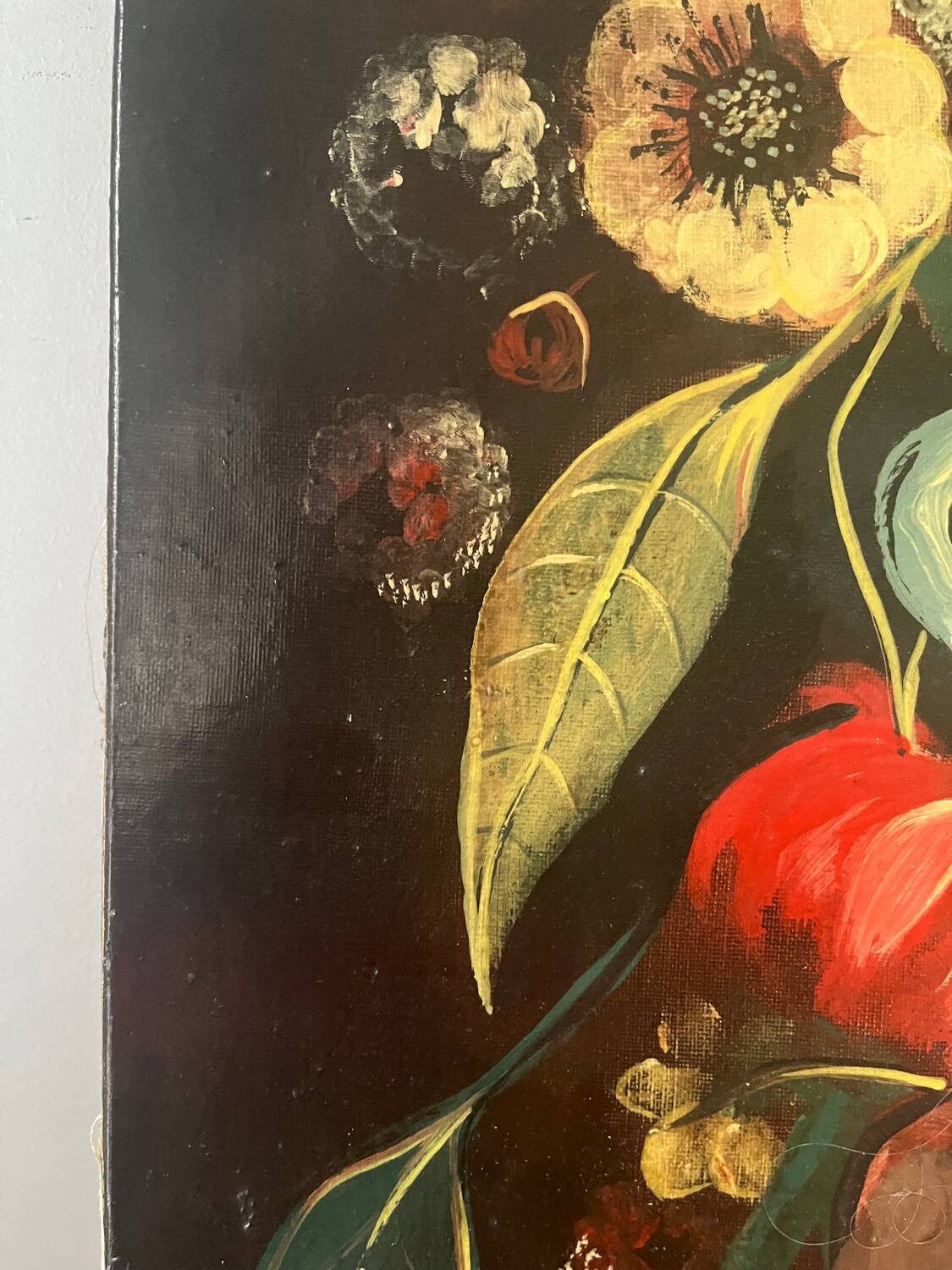 Bouquet of Flowers, oil on canvas, signed