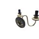2-armed wall lamp from Elmet Zabrze, Poland, 1970s