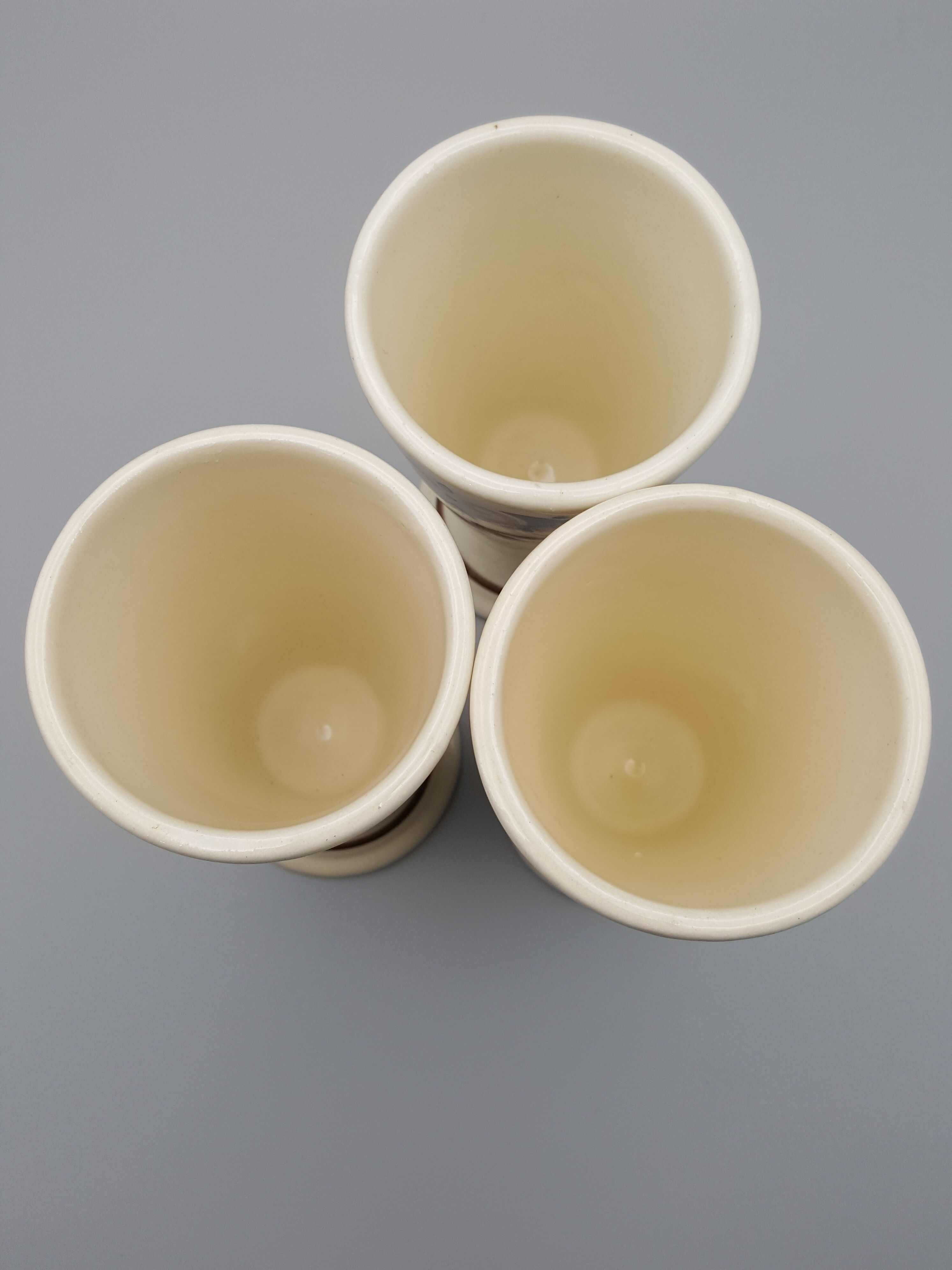 Coffee tea maker with 3 mugs cups Porcelain and fire Jet Nomar