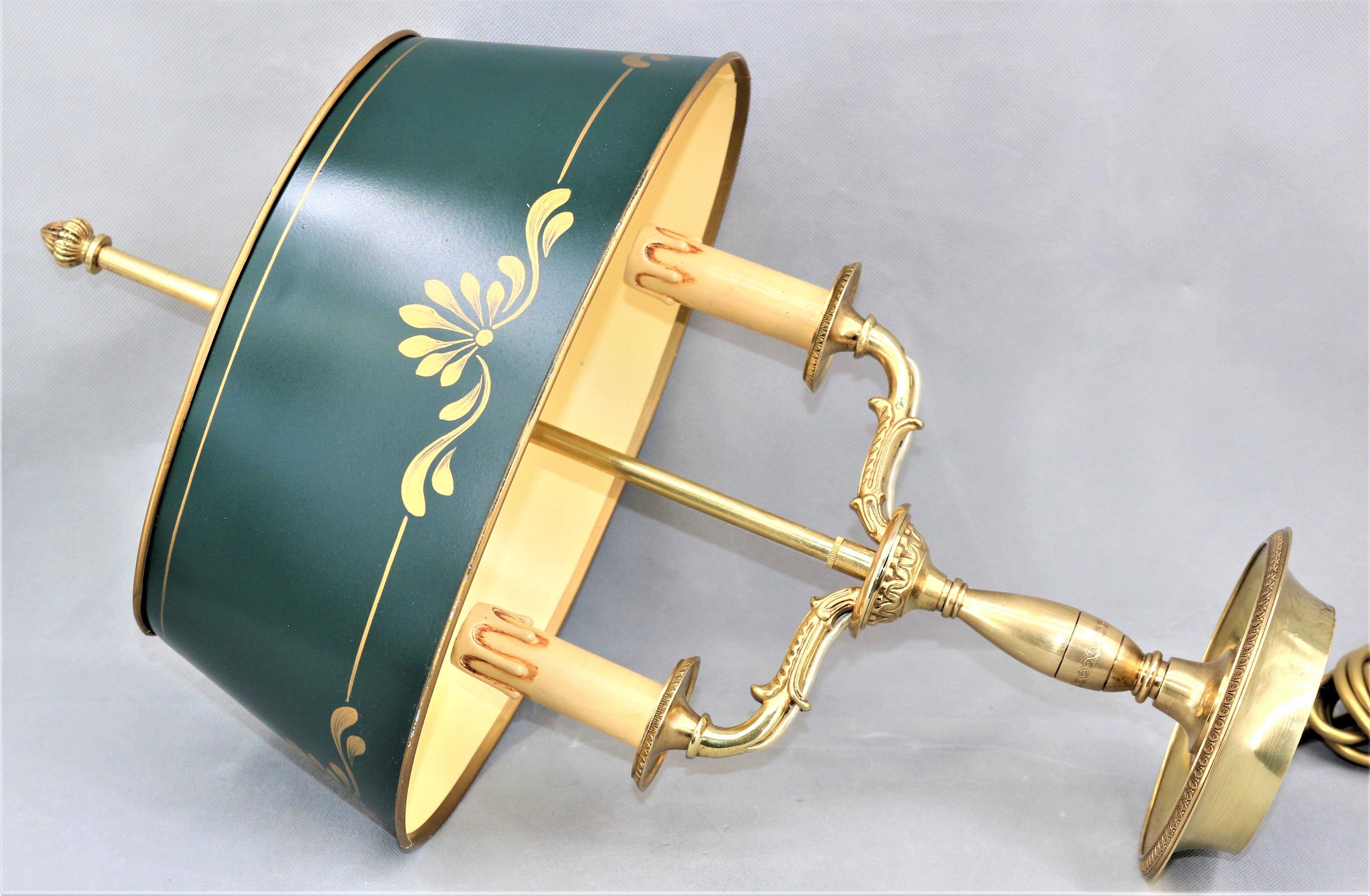 Hot water bottle lamp in solid bronze gilded empire style Lucien Gau